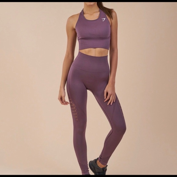 Gymshark Pants - Gymshark Energy Seamless Leggings in Purple Wash